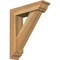 Ekena Millwork Traditional Traditional Rough Sawn Bracket w/ Offset Brace, Western Red Cedar, 6"W x 22"D x 26"H BKT0604X22X26TRA01RWR - alternate 1